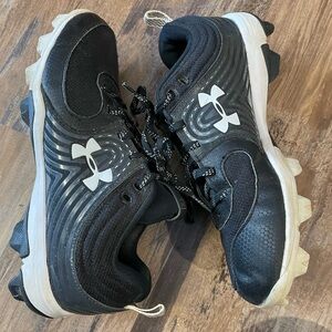 Under Armour Black and White Cleats